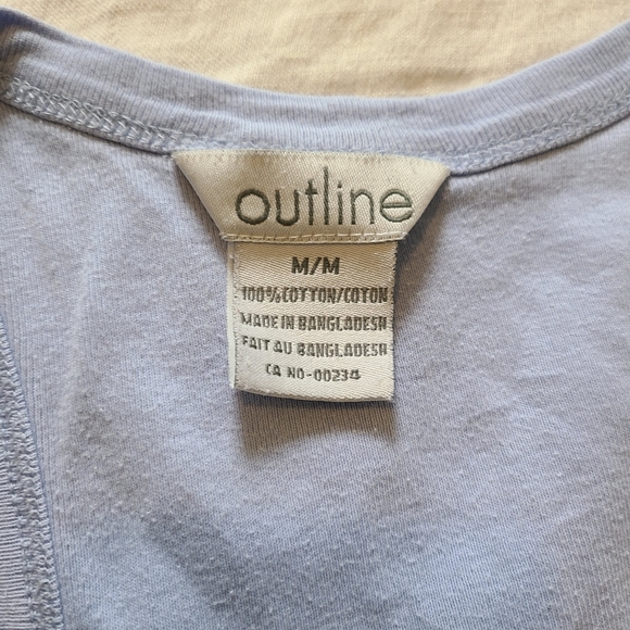 Outline Women's Periwinkle Simple Classic Casual Tank Top - Picture 9 of 12